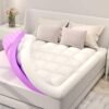BDEUS Dual Layer 4 Inch Memory Foam Mattress Topper Twin XL Size for Dorm Room, 2 Inch Gel Memory Foam Plus 2 Inch Down Alternative Quilted Pillow Top Mattress Pad Cover,College Dorm Essentials,White - Image 2