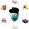 22.7"(H) Collapsible Laundry Hamper Watercolor Sea Turtle Laundry Basket Organizer Large with Handle Foldable Clothes Hamper - Image 5