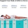 4 inch Memory Foam Mattress Topper Twin XL for College and Dorm, Gel Infused Memory Foam Mattress Pad for Pressure Relief, 38x80 Inches - Image 5