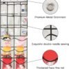 2 Pack Extra Large Hanging Crystal Clear Over Door Shoe Organizers,closet shoe organizer shoe rack organizer shoe storage,12+6Pockets,8Hooks,white (59"x 21.6") - Image 6