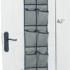 Thick Oxford Fabric Over the Door Shoe Organizer 12 Pockets Hanging Shoe storage Holder for Bedroom, Bathroom and College Dorm Room (Gray) - Image 3
