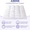 ABENE Mattress Topper for Back Pain Relief Twin XL, Extra Thick Mattress Pad Pillowtop, Soft Mattress Protector Cover with 8"-21" Deep Pocket, College Dorm Essential (White, Twin XL) - Image 3