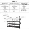 4 Tier Shoe Rack, 16-20 Pairs Narrow Expandable & Stackable Shoe Storage Organizer, Sturdy Vertical Shoe Shelf for Closet, Entryway, Garage, College Dorm and Bedroom (Black) - Image 8