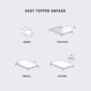 BioPEDIC 2-Inch Twin-XL Size Mattress Topper, Essential Medium Plush Memory Foam Mattress Topper, CertiPUR-US Certified, White, Twin-XL Size (80" L x 39" W x 2" H) - Image 10
