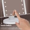 Trifold Vanity Mirror with Lights，Tabletop Mount Makeup Mirror with Lights and 1x/2x/3x Magnification 21LED Mirror Touch Screen Two Power Supply Modes Make Up Mirror - Image 6