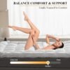 Twin XL Size Mattress Topper for College Dorm, Extra Thick Pillowtop, Cooling Plush Mattress Pad Cover for Back Pain Relief, Soft Down Alternative Fill(39x80 Inches) - Image 7