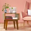 Acacia Serena Nightstand/End Table Solid Wood Bed Side Table for Bedroom Living Room College Dorm (Caramel) - Image 7