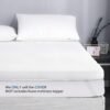 Twin XL Mattress Topper Cover 1-2 Inch, Removable Viscose Made from Bamboo Zippered Cover for Latex Mattress Topper, Twin Extra Long Mattress Topper Protector with Straps - Image 7