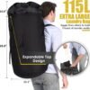 Backpack Laundry Bag, 115L Laundry Bag Heavy Duty Extra Large, Sturdy Laundry Backpack, Portable Laundry Bag with Straps, Laundry Bag Backpack for College Dorm, Apartment, Laundromat - Image 4