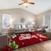 6' X 9' Christmas Rug Merry Xmas Door Mat Non-Slip Indoor Outdoor Front Door Doormat Living Room Bedroom Entrance Rug Happy Xmas Home Festive Decoration - Image 7