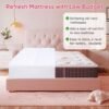 BedsPick Mattress Topper Twin XL, Mattress Pad for Back Pain Relief, Pillowtop Extra Long Twin Thick Mattress Pad, 400TC Soft Cooling Quilted Cover Protector for College Dorm, Sleeper Sofa, RV, Camper - Image 3