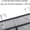 Thick Oxford Fabric Over the Door Shoe Organizer 12 Pockets Hanging Shoe storage Holder for Bedroom, Bathroom and College Dorm Room (Gray) - Image 5