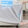 BDEUS Twin XL Mattress Topper, Mattress Protector for College Dorm, Breathable Dorm Bed Topper with Deep Pocket, College Dorm Room Essentials, Extra Long Twin Mattress Pad - 39"x80" White - Image 8