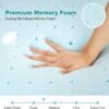 3 Inch Memory Foam Mattress Topper Cooling Gel Infused Twin Mattress Toppers with Removable Breathable Cover (Twin, 3 Inch) - Image 4