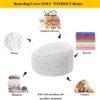 Storage Bean Bag Chairs Cover (No Filler) Soft Washable Plush Fiber Adult Beanbag Chair Living Room Furniture Fuzzy Fur Bean Bag Cover Without Filling (Gradual Grey White Bean Bag Cover) - Image 7
