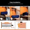 Squirrel-Bedside Perch, Floating Organizer with USB-C & A Charging Ports, Sturdy, Easy to assemble, Bedside Caddy & Nightstand,Blue - Image 5