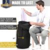 Backpack Laundry Bag, 115L Laundry Bag Heavy Duty Extra Large, Sturdy Laundry Backpack, Portable Laundry Bag with Straps, Laundry Bag Backpack for College Dorm, Apartment, Laundromat - Image 3