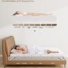 Zenzy 4" Twin Extra Long Memory Foam Mattress Topper, [Removable] [Washable] Cover and [Adjustable] Straps, CertiPUR-US Certified Mattress Topper Twin XL for College Dorm- White - Image 3