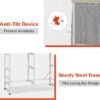 WLIVE Fabric Dresser for Bedroom, 6 Drawer Double Dresser, Storage Tower with Fabric Bins, Chest of Drawers for Closet, Living Room, Hallway, Light Grey - Image 7