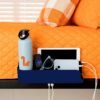 Squirrel-Bedside Perch, Floating Organizer with USB-C & A Charging Ports, Sturdy, Easy to assemble, Bedside Caddy & Nightstand,Blue - Image 2