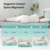 2 inch Twin XL (39"x80") Gel Memory Foam Mattress Topper Ventilated Soft Mattress Pad, Bed Topper, CertiPUR-US Certified, Twin XL Size, Gray - Image 5