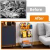 3 Tier Rolling Carts with Wheels,10.9'' W Bathroom Organizers and Storage Cart on Wheels,Clear Plastic Rolling Utility Cart with Handle for College Dorm Room Small Spaces,Bathroom,Kitchen,Laundry - Image 4