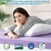 2 Inch Mattress Topper Twin XL(39"×80"), Cooling Gel Infused Bed Toppers for Twin Size Bed, Soft Mattress Pads for Sleeper Sofa, RV, Camper, CertiPUR-US Certified, Purple - Image 4