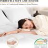 Twin XL Size Mattress Topper for College Dorm, Extra Thick Pillowtop, Cooling Plush Mattress Pad Cover for Back Pain Relief, Soft Down Alternative Fill(39x80 Inches) - Image 5