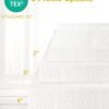[Twin XL] Mattress Topper, 3" Mattress Topper Twin Extra Long, Memory Foam Mattress Topper Twin XL for College Dorm with Removable Cover and Straps, Gold - Image 6