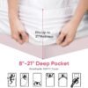 BedsPick Mattress Topper Twin XL, Mattress Pad for Back Pain Relief, Pillowtop Extra Long Twin Thick Mattress Pad, 400TC Soft Cooling Quilted Cover Protector for College Dorm, Sleeper Sofa, RV, Camper - Image 9