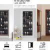 Tiblue Over The Door Shoe Organizers 35 Mesh Pockets Hanging Shoe Organizer Shoe Rack For Closet Entryway Bedroom Bathroom Pantry Shoe Holder, Men Sneakers, Women High Heeled Shoes, Flip Flops Black - Image 8