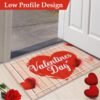 Valentine's Day Doormat Non Slip Outdoor Indoor Welcome Doormat Farmhouse Front Door Decoration Mat Entry Way Floor Mats for Patio Sink, 17" x 29" - Image 6