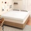 [Twin XL] Mattress Topper, 3" Mattress Topper Twin Extra Long, Memory Foam Mattress Topper Twin XL for College Dorm with Removable Cover and Straps, Gold - Image 2