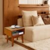 Acacia Serena Nightstand/End Table Solid Wood Bed Side Table for Bedroom Living Room College Dorm (Caramel) - Image 9