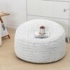 Storage Bean Bag Chairs Cover (No Filler) Soft Washable Plush Fiber Adult Beanbag Chair Living Room Furniture Fuzzy Fur Bean Bag Cover Without Filling (Gradual Grey White Bean Bag Cover) - Image 8