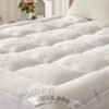 Twin XL Mattress Topper Viscose Derived from Bamboo, Thick Pillow Top Mattress Pad with Deep Pockets for 6-15 inches Mattress, Soft Mattress Topper College Dorm Size for Back Pain Relief - Image 2
