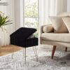 Vanity Stool Chair with Storage Foot Stools Ottoman Soft Faux Fur Vanity Stool for Makeup Make up Small Vanity Bench Seat Chairs for Entryway Living Room Bedroom - Image 10