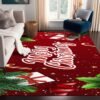 6' X 9' Christmas Rug Merry Xmas Door Mat Non-Slip Indoor Outdoor Front Door Doormat Living Room Bedroom Entrance Rug Happy Xmas Home Festive Decoration - Image 5
