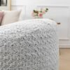 Storage Bean Bag Chairs Cover (No Filler) Soft Washable Plush Fiber Adult Beanbag Chair Living Room Furniture Fuzzy Fur Bean Bag Cover Without Filling (Gradual Grey White Bean Bag Cover) - Image 9