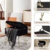 Vanity Stool Chair with Storage Foot Stools Ottoman Soft Faux Fur Vanity Stool for Makeup Make up Small Vanity Bench Seat Chairs for Entryway Living Room Bedroom - Image 6