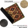 Aztec Door Mat Indian Geometry Floral Pattern Tribal Southwestern Red Green Beige Rubber Absorbent Dirt Trapper Non Slip Washable Indoor Home Porch Outdoor Welcome Doormat Entry Mats 17x29 Inch - Image 7