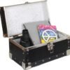 Summer Camp and College Dorm Mini Storage Trunk Organizer Keepsake Box Treasure Chest Footlocker Size 14"L x 8"H x 8"W Hunter Green - Image 3