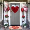 Valentine's Day Doormat Non Slip Outdoor Indoor Welcome Doormat Farmhouse Front Door Decoration Mat Entry Way Floor Mats for Patio Sink, 17" x 29" - Image 7