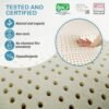 7 Zone Green Natural Organic Latex Mattress Topper Twin XL Size - 3 inch - Medium Firmness - GOLS Certified Latex Foam Bed Pad for College Dorm Room Durable and Breathable Zonal Support - Image 5