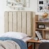 Tavira Allure® College Dorm Headboard - Broad Panel - Linen Beige - Image 3