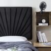 Tavira Allure® College Dorm Headboard - Sunrise Panel - Velvety Black - Image 4