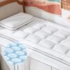 Bedsure Breescape Mattress Topper Twin XL, Extra Long Twin Cooling Pillow Top Mattress Pad, Extra Thick for College Dorm, Soft Quilted Mattress Cover, with a Deep Pocket Fitted to 8"-21" Mattresses - Image 2