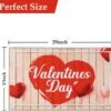 Valentine's Day Doormat Non Slip Outdoor Indoor Welcome Doormat Farmhouse Front Door Decoration Mat Entry Way Floor Mats for Patio Sink, 17" x 29" - Image 3