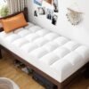 ABENE Mattress Topper for Back Pain Relief Twin XL, Extra Thick Mattress Pad Pillowtop, Soft Mattress Protector Cover with 8"-21" Deep Pocket, College Dorm Essential (White, Twin XL) - Image 2