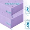 2 Inch Mattress Topper Twin XL(39"×80"), Cooling Gel Infused Bed Toppers for Twin Size Bed, Soft Mattress Pads for Sleeper Sofa, RV, Camper, CertiPUR-US Certified, Purple - Image 8
